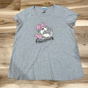 Vintage Disney Thumper Maternity Graphic Tee Shirt Women’s Large